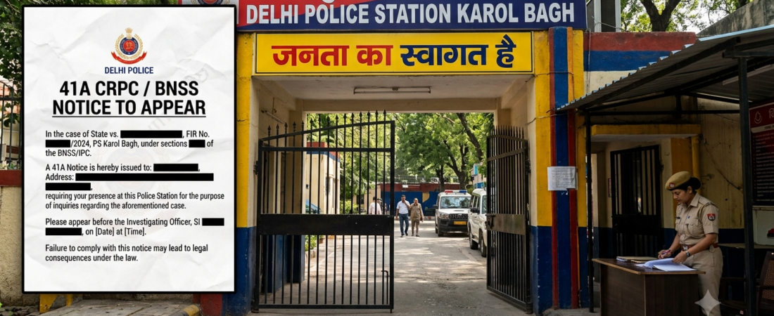 What Happens If You Ignore a 41A Notice from Delhi Police? Arrest Rules & BNSS Remedies