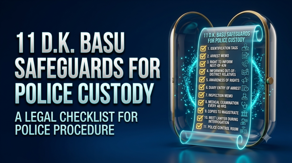 D.K. Basu arrest guidelines legal checklist for police procedure
