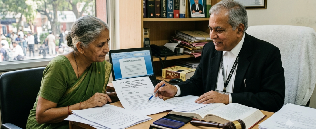 Can Female or Senior Citizen be called to police station on notice in Delhi?