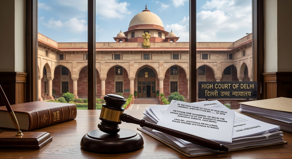 Quashing false FIR petition filed in Delhi High Court under Section 528 BNSS