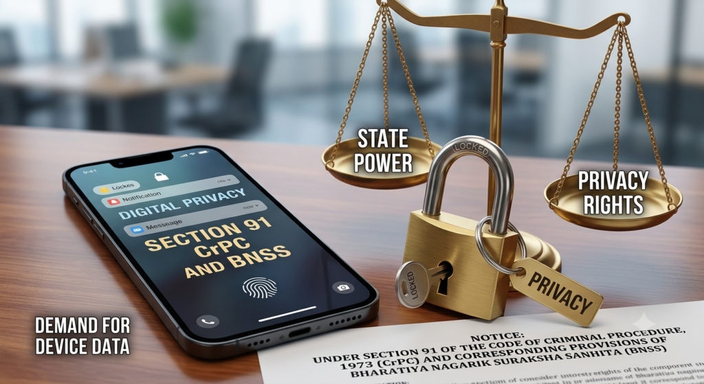 Can police demand mobile phone under section 91 CrPC and BNSS