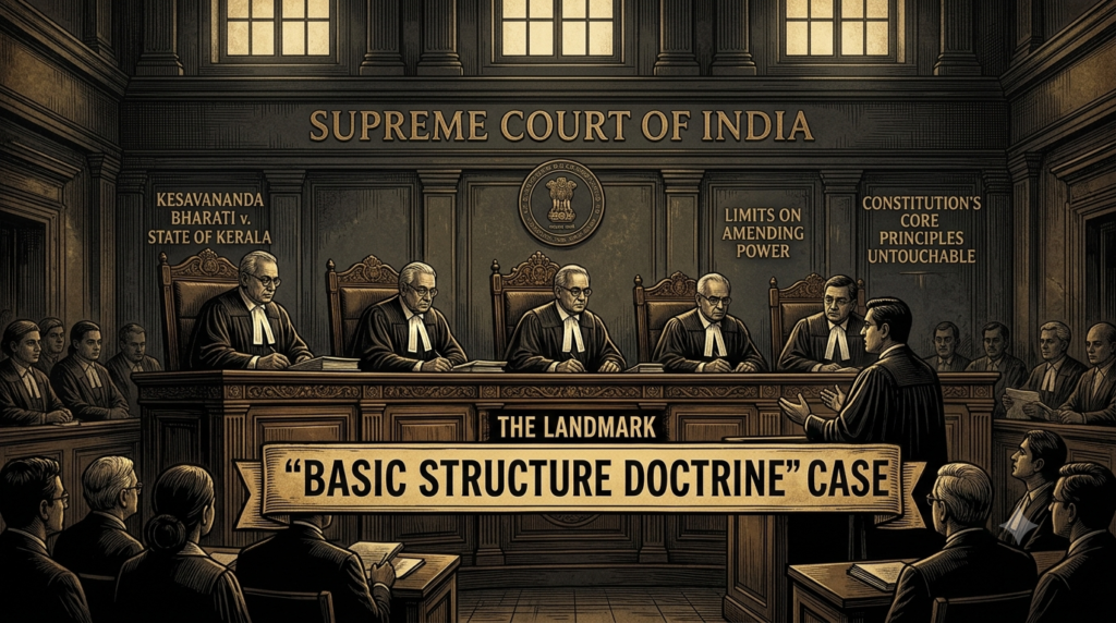Basic Structure Doctrine application in Indira Nehru Gandhi v. Raj Narain