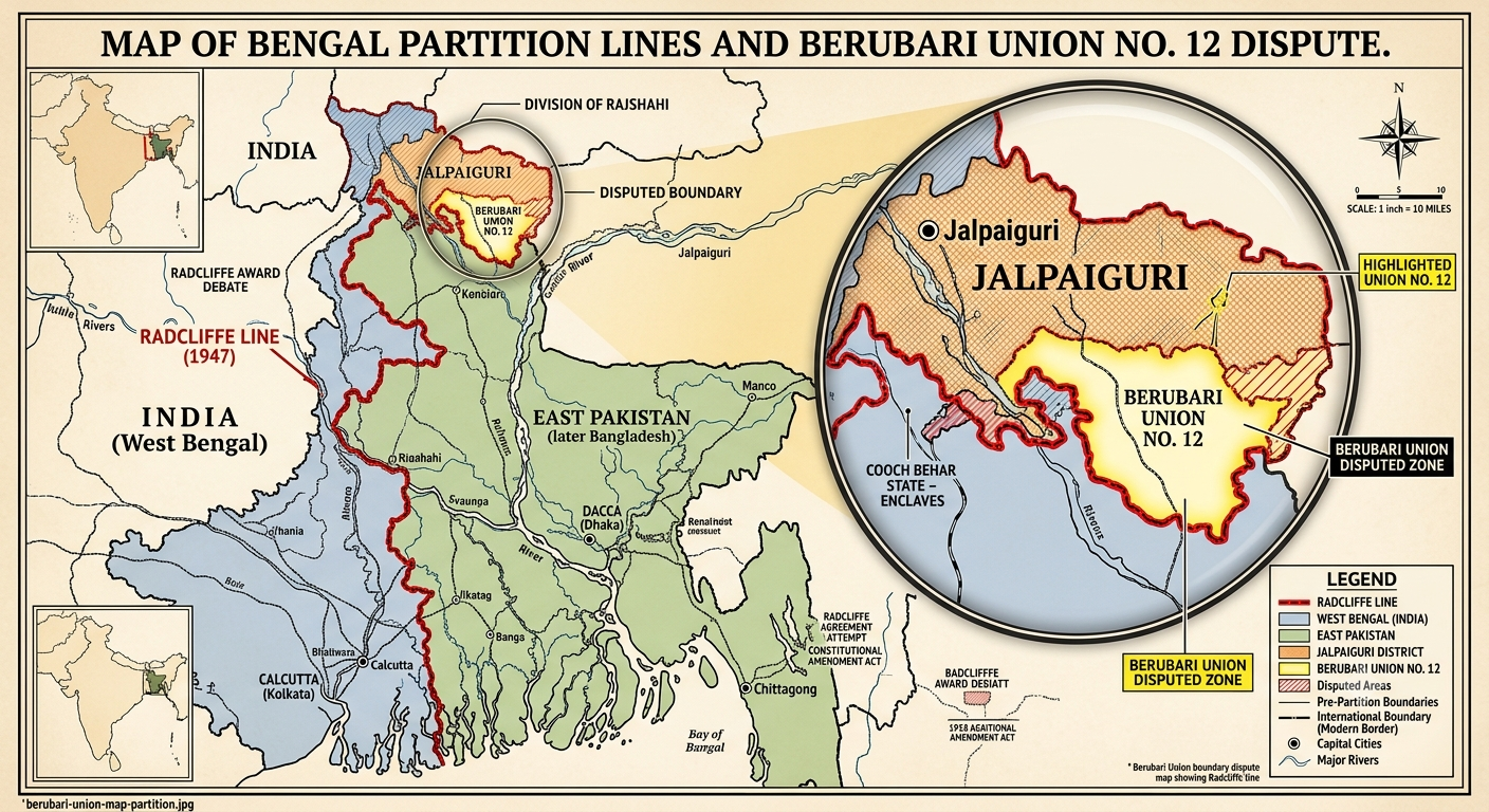 The Controversial Berubari Union Case: Ultimate Constitutional Analysis