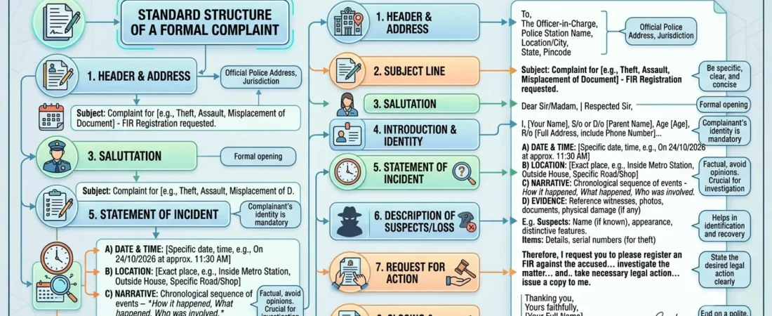Filing a Police Complaint? How to Write an FIR Application Correctly