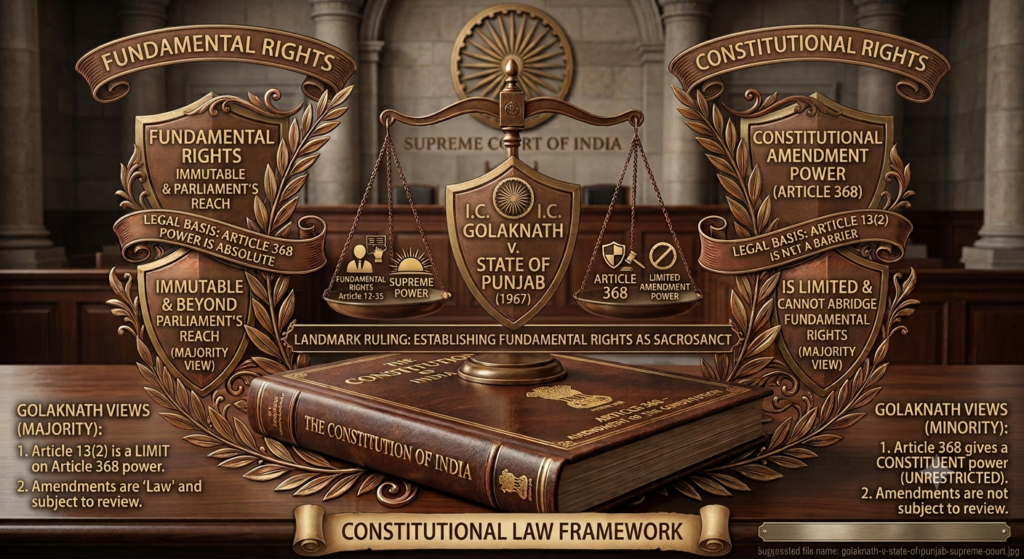 I.C. Golaknath v. State of Punjab constitutional law framework