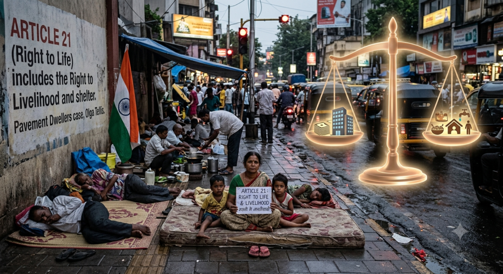 Olga Tellis v. Bombay Municipal Corporation Supreme Court judgment on right to livelihood