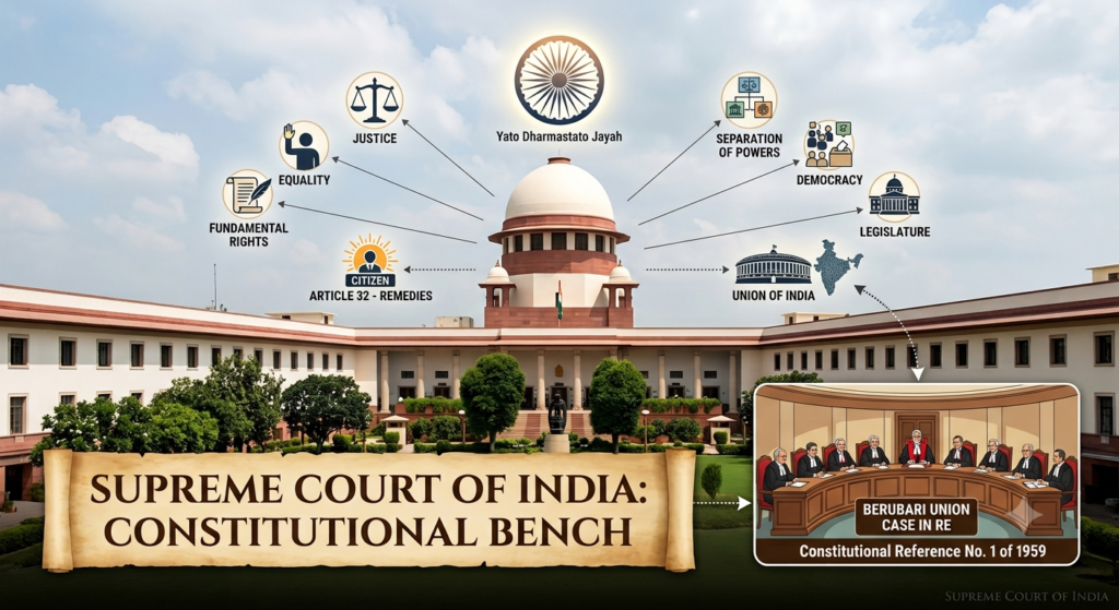 Supreme Court of India hearing Berubari Union Case In Re
